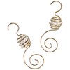 Inge-glas 1901-01 Bauble Hooks Spiral with Bead 7 cm Set