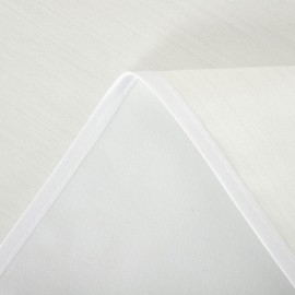 texpot Oilcloth 160 cm Round with Lines Washable with Hem Polyester Garden Tablecloth