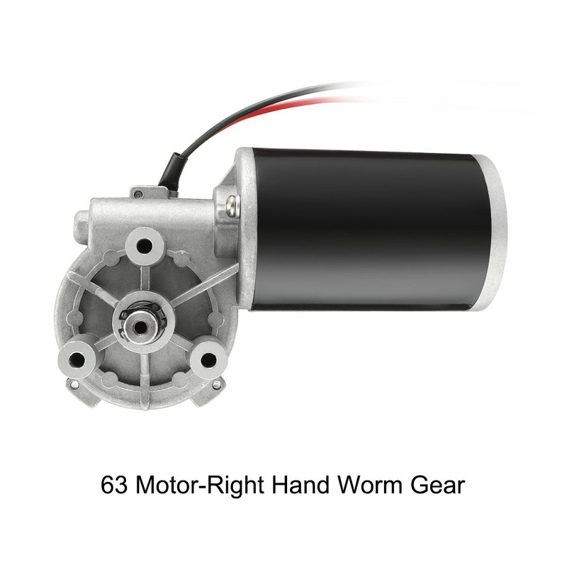 uxcell DC24V 80W 50RPM 6N.M Reversible Worm Gear Motor High