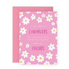 Central 23 Coworker Greeting Cards for Women - Birthday Card For Work Best Friend - Colleague Leaving Gifts - Appreciation Cards For Officemates - Come With Fun Stickers