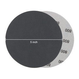 70 Pieces Wet Dry Sanding Discs, VIBRATITE 5 Inch No Hole Hook and Loop Sandpaper 800 Grit Round Sand Paper Pad for Grinding Polishing Finishing Sander