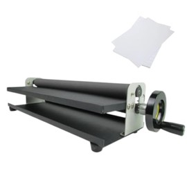 MXBAOHENG 350mm (13.8 inches) Manual Cold Laminator Portable A3 Hand-cranked Cold Press Laminator with 2mm Laminating Thickness for Individual, Office and School