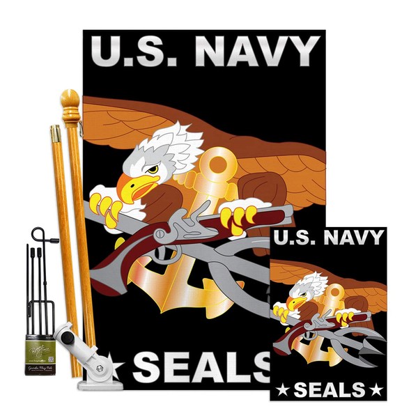 Breeze Decor Two Group FK108051-P2 U.S. Navy Seal Americana Military