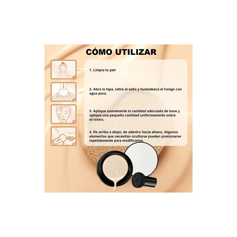 Base De Maquillaje Alta Cobertura Con Acabado Mate Luminoso