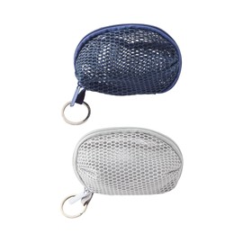 Acpetdr 2 Pieces Coin Purse Online Coin Lipstick Small Item Storage Mini Cosmetic Bag Mini Mesh Bag Keychain Coin Purse Keychain Bag Small Mesh Bag Small Zipper Bag for Wallet