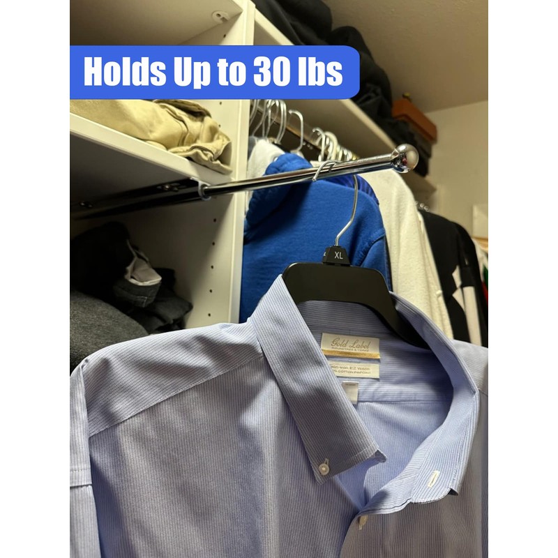 Valet Rod 12 Inch, Valet Rod for Closet Pull Out,