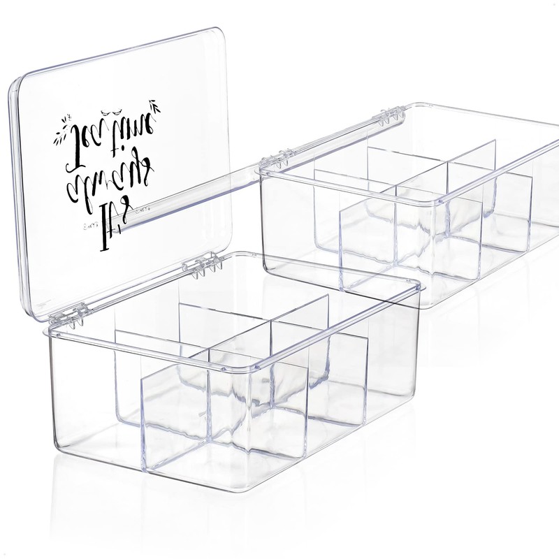 Com-Four ® Storage Box for Tea and Tea Bags, Tea
