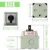 SIGANDG Universal Rotary Switch SZW26-20/D202.2D with Main Switch Outer Box