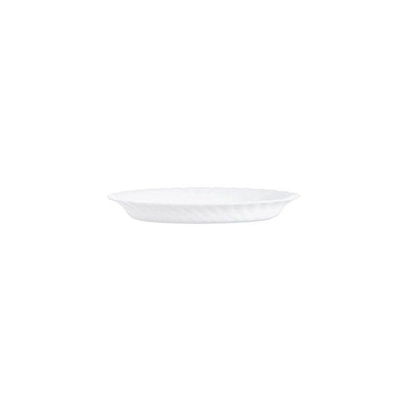 LUMINARC Oval Serving Plate Trianon 22 cm, White, 22 x