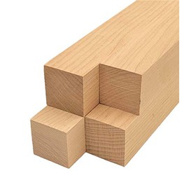 Maple Lumber Square Turning Blanks (4pc) (1.5" x 1.5" x 6")