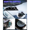 HLAUTO 6Z4J Emergency Dash Strobe Lights: 2x16.8 inch Blue White