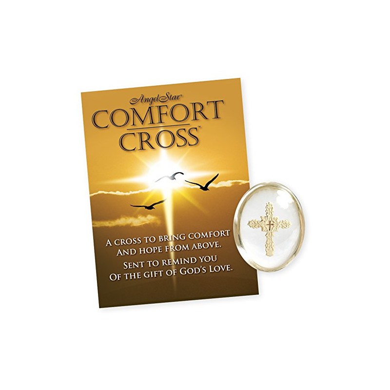 AngelStar 8745 Cross Worry Stone, 1-1/2-Inch