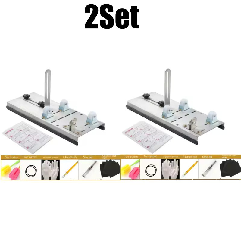 Adjustable Stainless Steel Glass Bottle Cutter Kit with Safety Gloves