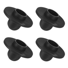 M METERXITY 4-Pack Camping Chair Foot, 0.63"/ 16mm Tubing Dia Detachable Camping Chair Leg Covers Anti-Slip Stool Feet Replacement for Hiking/Fishing/Camping, Black