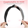 Healvian Knotted Boho Headband for Women Nonslip Wide Hairband with