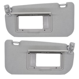 CRAZYPARTS Driver & Passenger Side Sun Visor Replacement Compatible with KIA Sportage 2005-2010 Sun Shade Without Light Replacement 85202-1F090LX 85201-1F090LX Color Gray