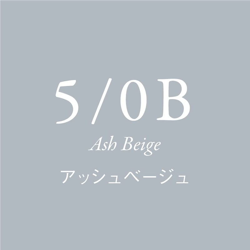 NUMBER THREE 5/0B Dye for Gray Hair, Unscented, 0B Ash