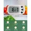Houdian Digital Refrigerator Thermometer, Maximum/Minimum Recording Function, Waterproof Refrigerator/Freezer Thermometer