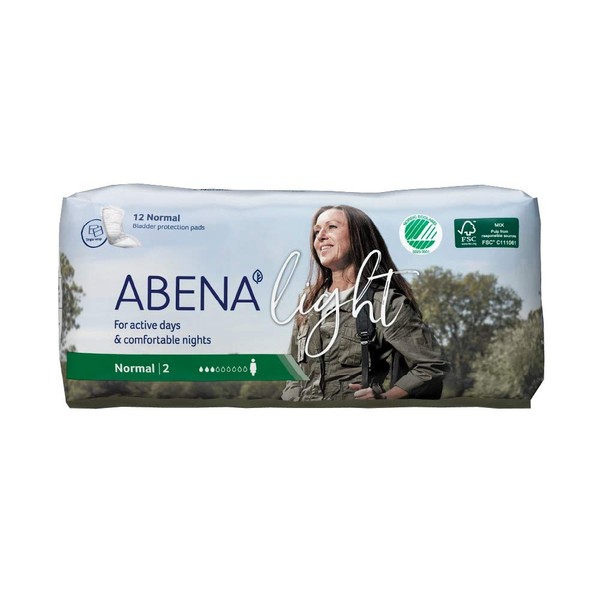 Abena Light Normal 2 for Light Incontinence 350ml Absorbency (Pack of 12)