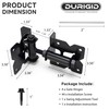 DURIGID Automatic Self Closing Gate Hinge for Vinyl, Steal Gate,