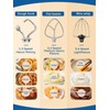 Stand Mixer Fohere, With Double Dough Hook, Wire Whip &
