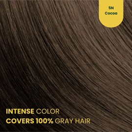 Herbal Time Phytocare Permanent Hair Dye Color Cocoa 5N | Professional Natural Hair Dye Kit | Nourish and Protect Your Hair | Ammonia, PPD and SLS Free | 124.5 ml