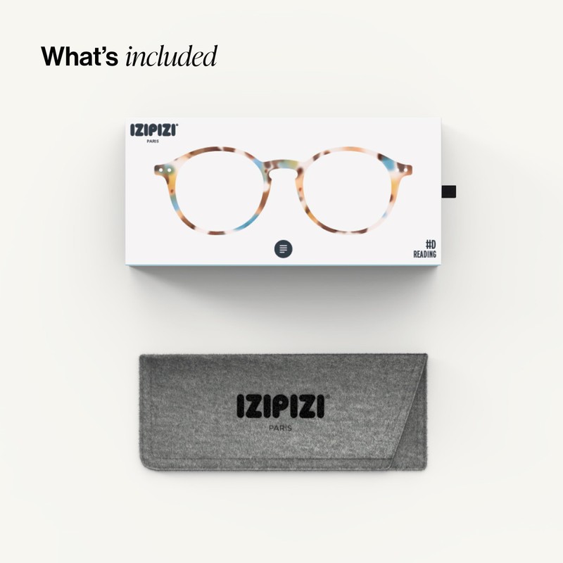 Ijipiji Tortoise Reading Glasses + 2.0#D-Blue