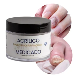 Acrilico Medicado Secante Para Uñas Hongos Manos Y Pies 2onz Blanco