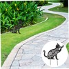 Outanaya Garden Art Cat Ornament Iron Art Garden Decoration Cat