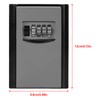 4 Digit Combination Password Key Storage Box Wall Mounted Safety