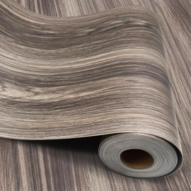 auxua Wood Grain Peel and Stick Floor Tiles – 11.8” Width, Full Roll Length of 394" – Versatile Design for Any Space, Self Adhesive Vinyl Flooring, Waterproof and Non-Slip Features