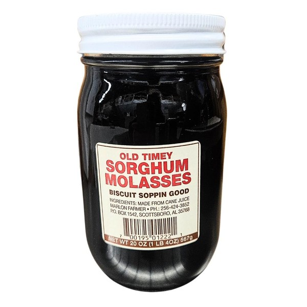 Old Timey Sorghum Molasses, 20oz (20oz Jar, 2, Count)