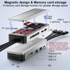 8in1 SD Card Reader,Aluminum Multi Memory Card Carrying Box SD/TF/CF/MS/XD/USB3.0
