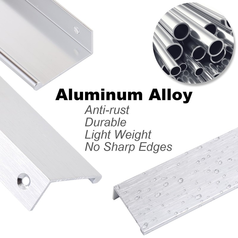 ScentFlows 10 Pack Kitchen Cabinet Pulls Brushed Nickel Cabinet Handles,