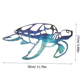 Ipetboom Garden Wall Turtle Decor Metal Turtle Wall Hanging Sculpture for Indoor and Outdoor Home Decoration for Garden Patio Living Space