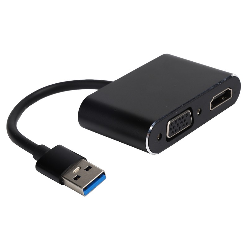 USB3.0 to High Definition Multimedia Interface VGA Adapter 2in1 HD