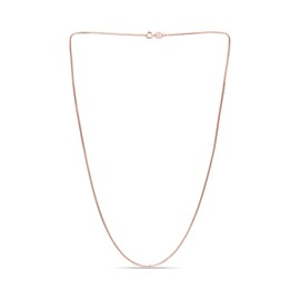 Sea of Ice Italian Box Chain Necklace – Silver Chain Necklace for Women and Men – 925 Sterling Silver Spring Ring Clasp Jewelry Chain – Multisize Silver Chain Unisex