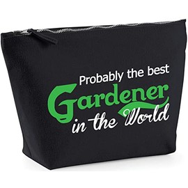Hippowarehouse Probably The Best Gardener In The World printed make up cosmetic wash bag 18x19x9cm