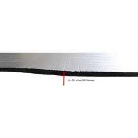 Heat Shield Reflective Insulation CAR Sound Deadening Noise Adhesive 16X10 5MM