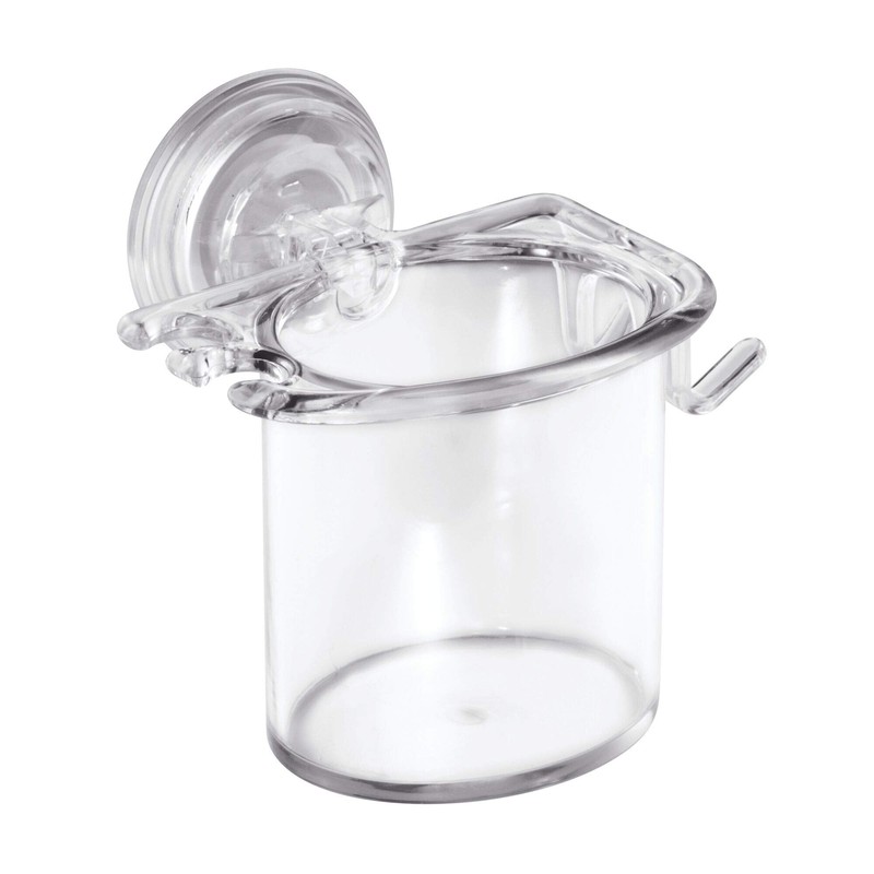 InterDesign Retro Shower Curtain + 12 Shower Curtain Roller Rings,