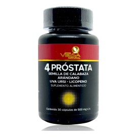 4 Próstata Calabaza Arándano Uva Licopeno 30 Caps Vitesa