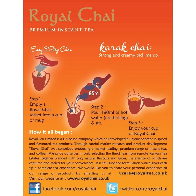 Royal Chai Karak Chai Sweetened 200g (Pack of 2) –