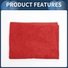 INFINAUTO Cleaning Cloths Towel,Car Drying Plush Cloth Absorbent Microfiber Red,1pcs