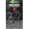 Korda Wide Gape Karpfenhaken, Größe:4