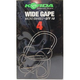 Korda Wide Gape Karpfenhaken, Größe:4