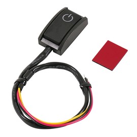 amon attachable ON-OFF push switch, 12 VDC 200mA, illumination color: white 3224