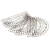 hand2mind Clear, Plastic, Student Math Protractor Set for Classroom (Pack