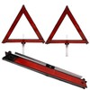 KICHOUSE 3pcs Car Safety Triangle Reflective Warning Triangle for Roadside