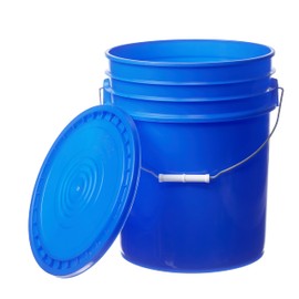 5 Gallon Blue Pail with Easy Peel Lid