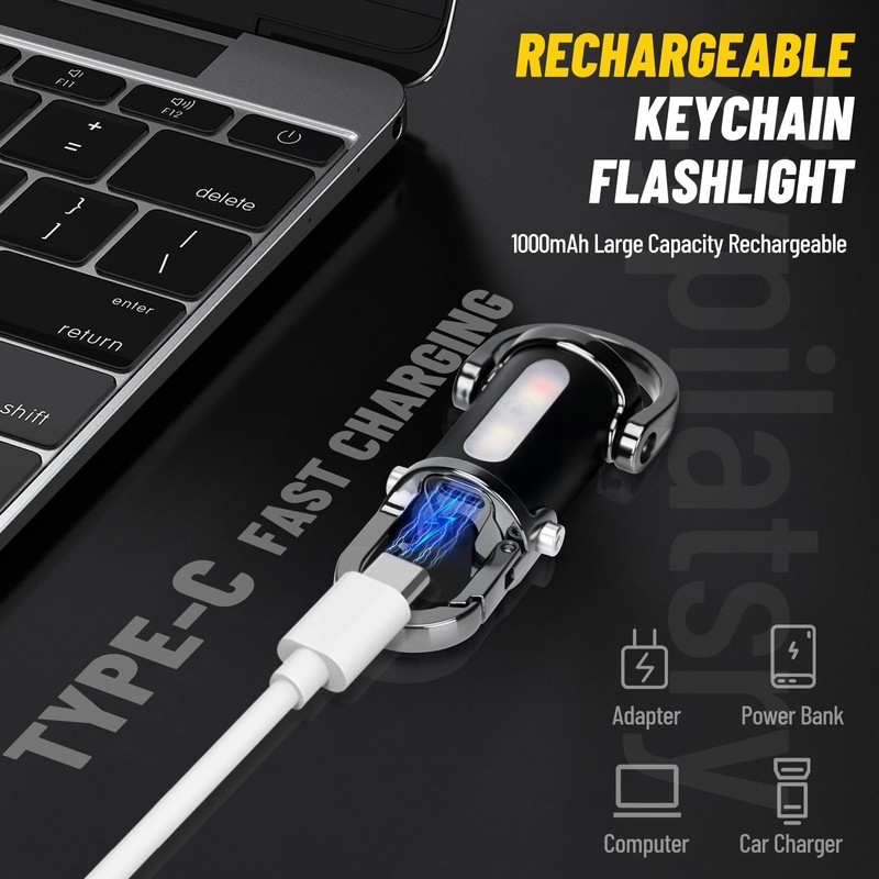 Zypilatsry 1200LM Super Bright Mini Led Flashlights USB Rechargeable Small